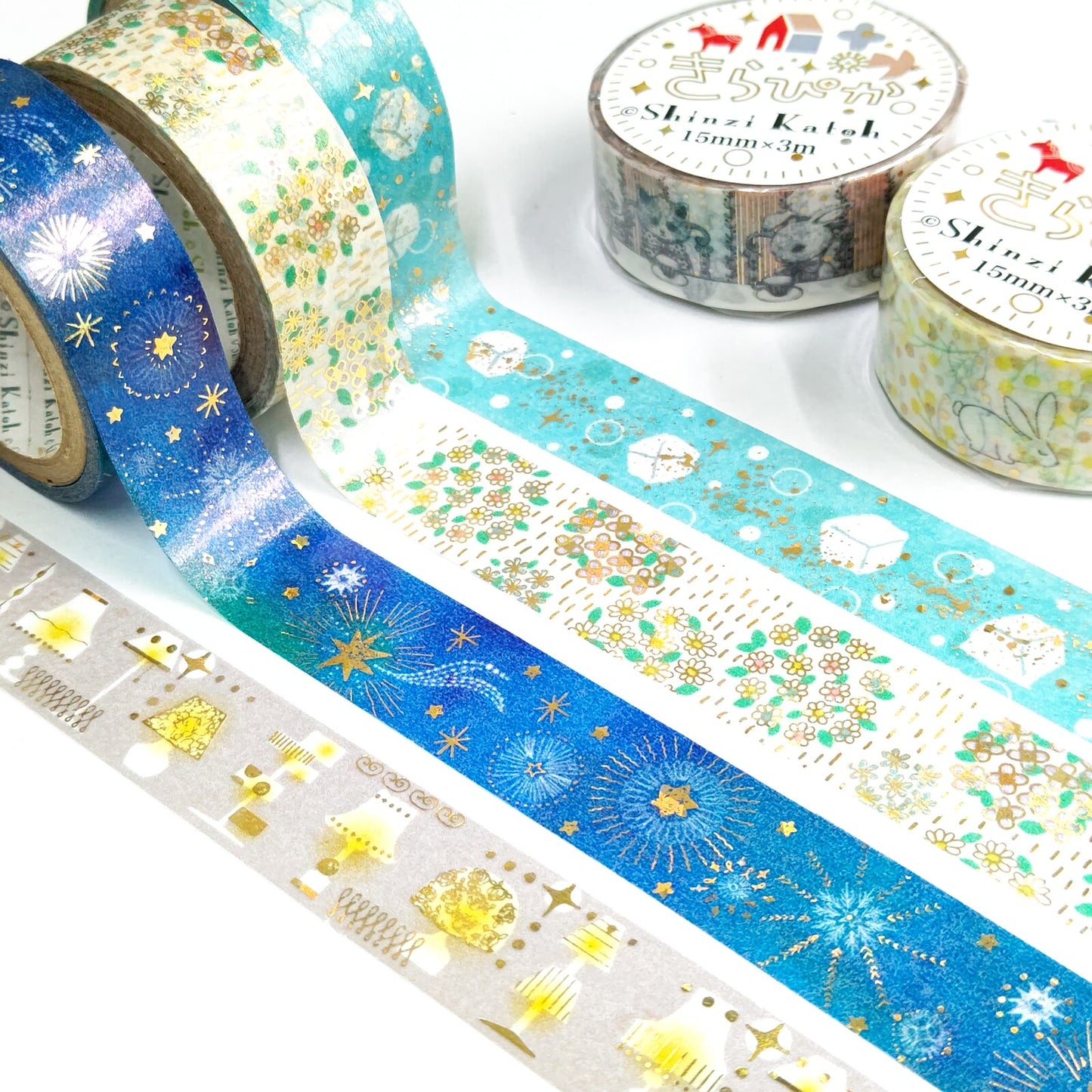 SEAL-DO Shinzi Katoh Washi Tape - Mimosa and Rabbit