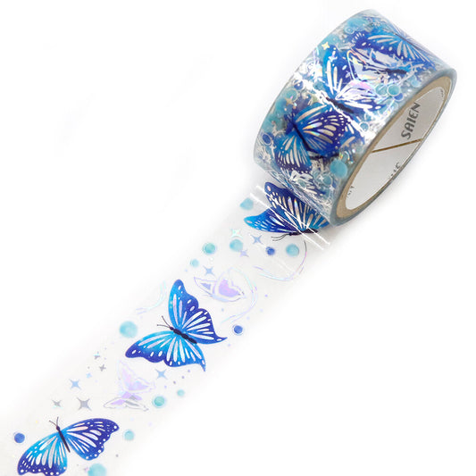 SAIEN - Twinkle Clear Tape - Blue Butterfly