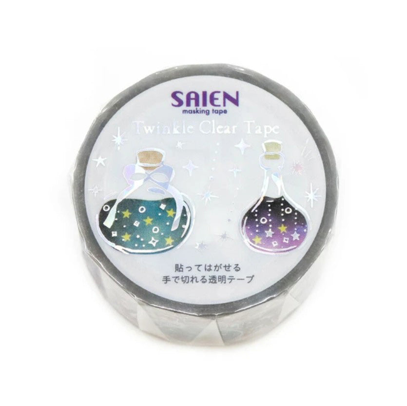 SAIEN - Twinkle Clear Tape - Starry Sky Bottles