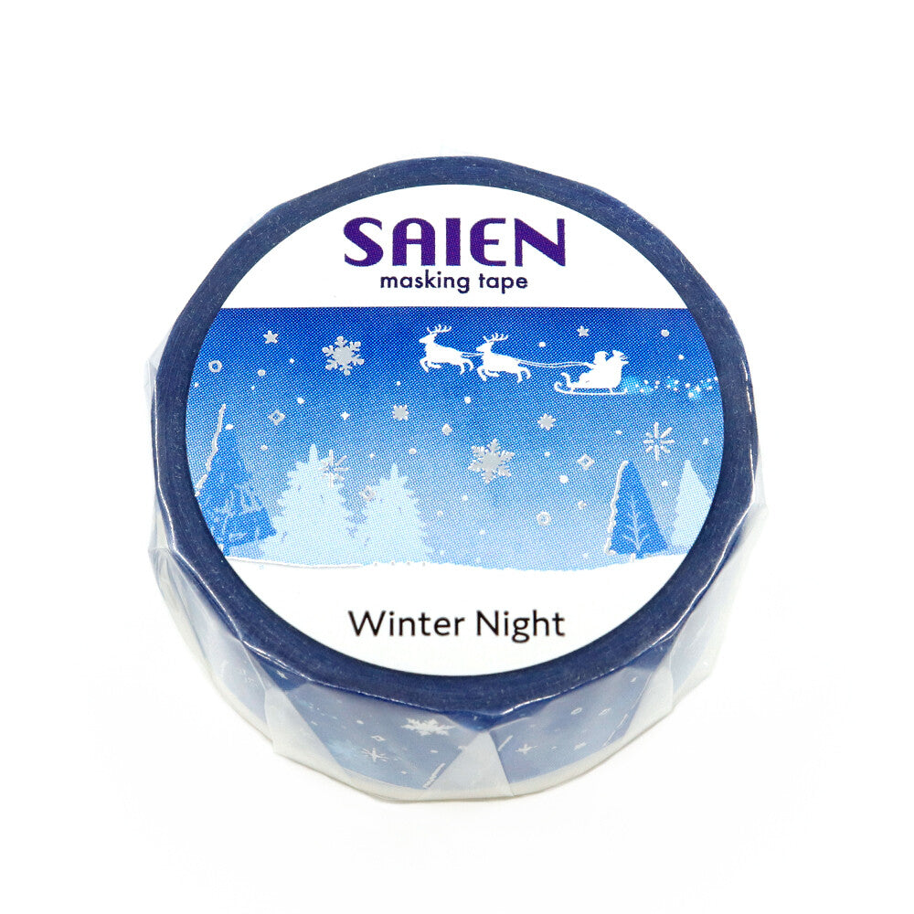 SAIEN - Limited Edition Winter Washi Tape - Winter Night