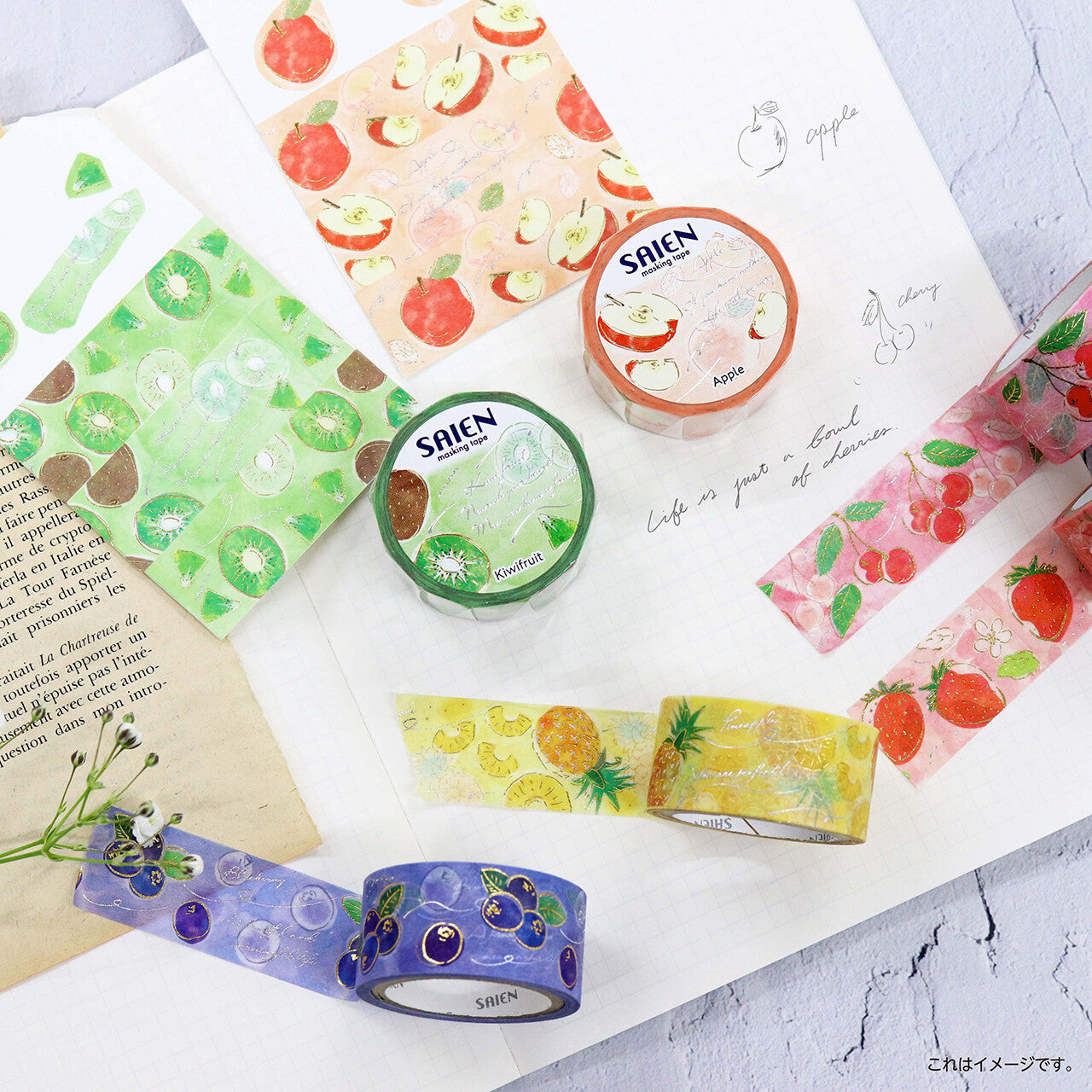 SAIEN - Washi Tape - Blueberry