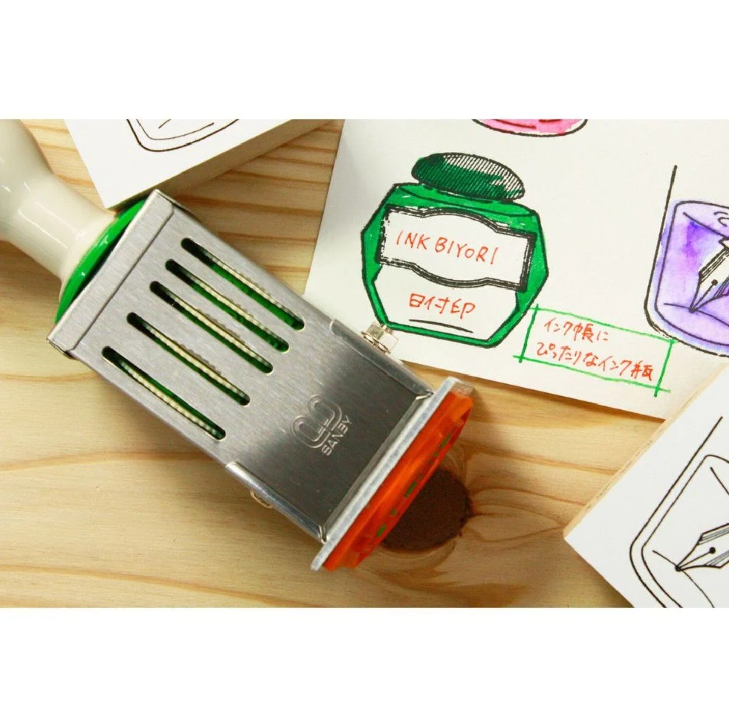 Sanby - Ink Biyori Date Stamp - Ink Bottle