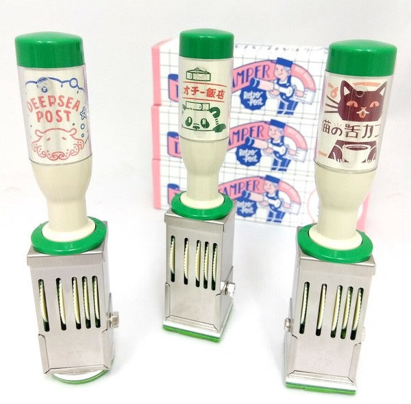 OB1TOY x Sanby - OB1TOY Collaboration - Retro Post Office Date Stamp - Panda Restaurant