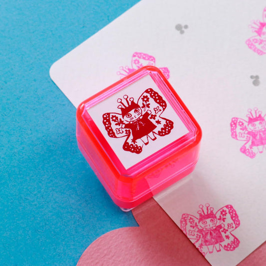 Sanby - Yumi Kitagishi Collaboration - Portable Push-Button Stamp - Fairy