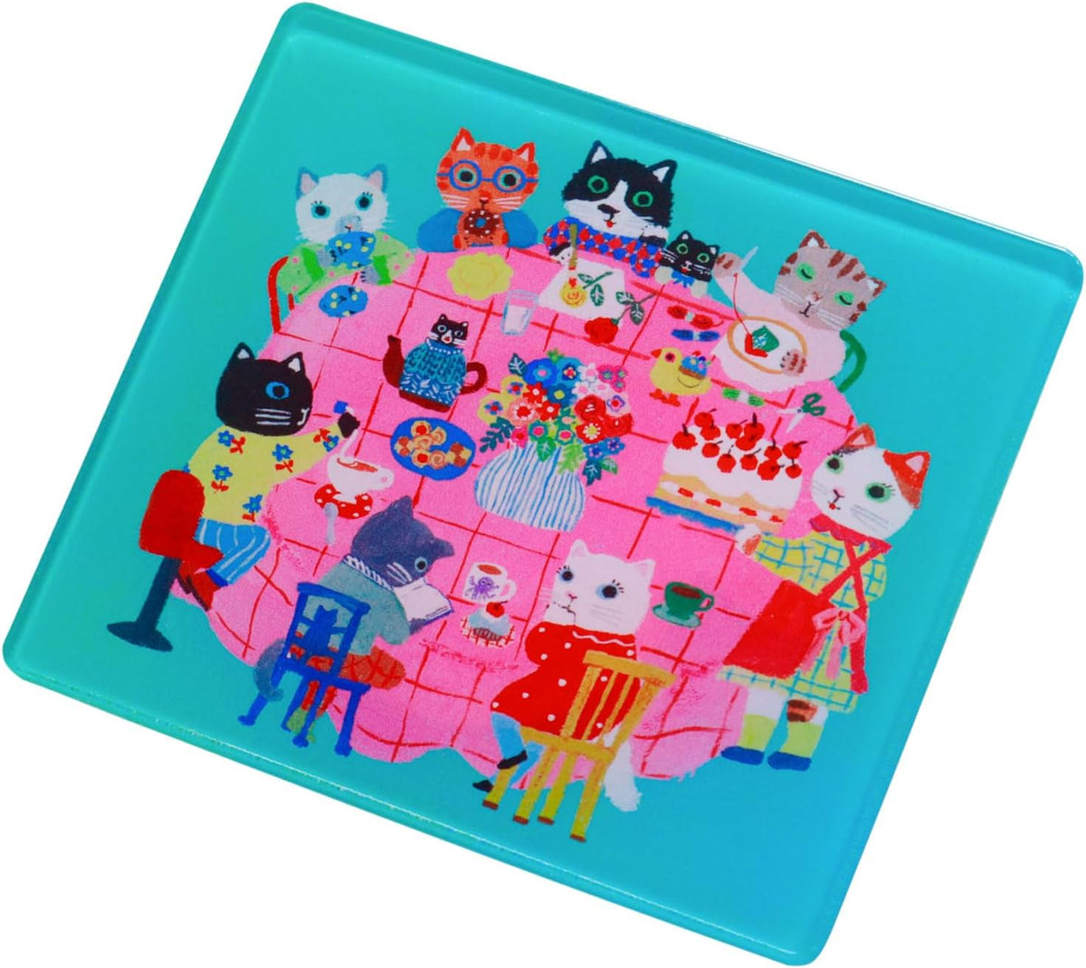 Sanby - Yumi Kitagishi Collaboration - Stamp Surface Pad - Cat's Supper