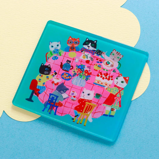 Sanby - Yumi Kitagishi Collaboration - Stamp Pad - Cat's Supper