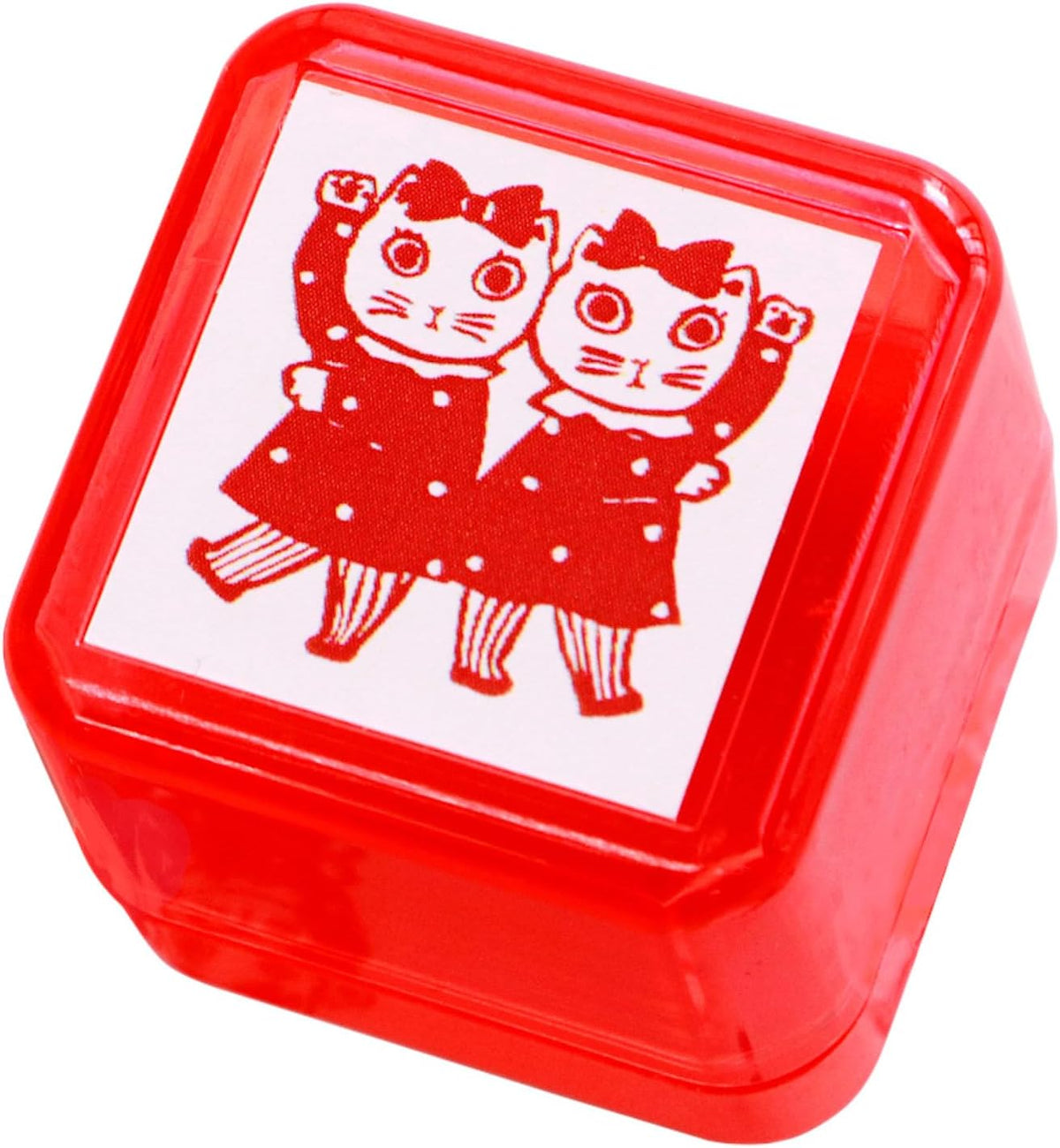 Sanby - Yumi Kitagishi Collaboration - Self-Inking Stamp - Cat Duo