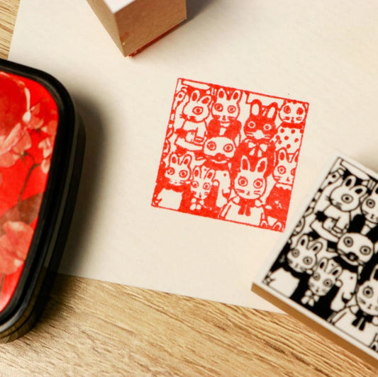 Sanby - Yumi Kitagishi Collaboration - Square Stamps