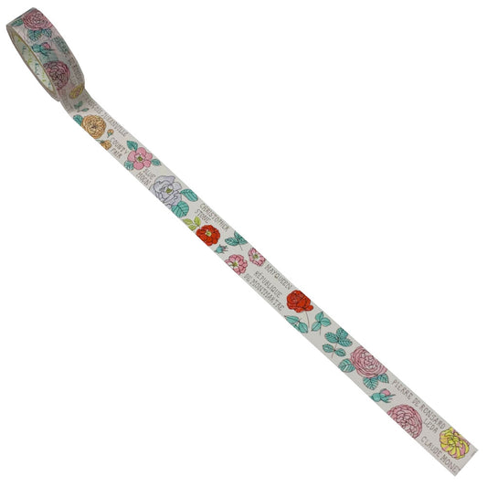 SEAL-DO Shinzi Katoh Washi Tape - My Heavenly Garden - Roses