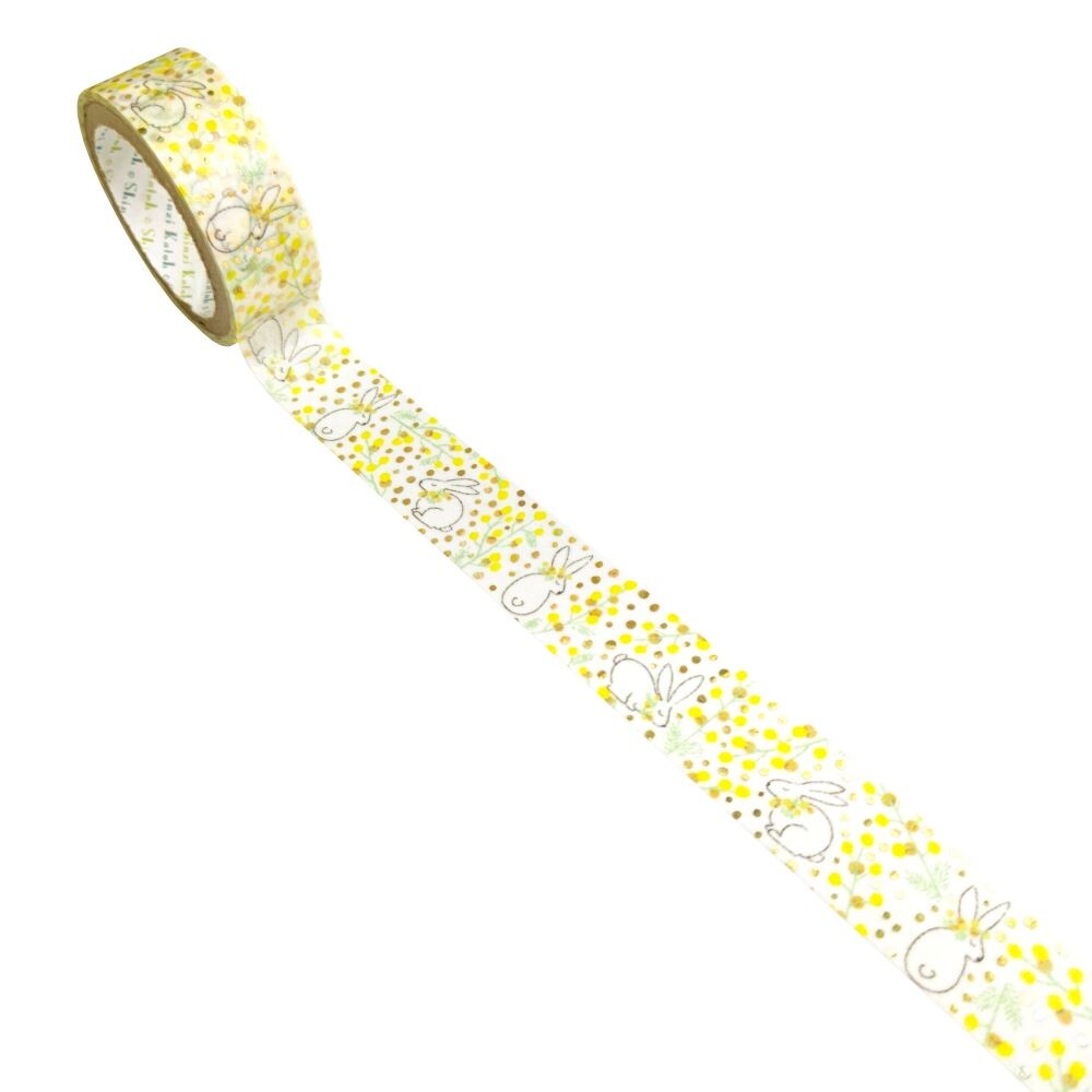 SEAL-DO Shinzi Katoh Washi Tape - Mimosa and Rabbit