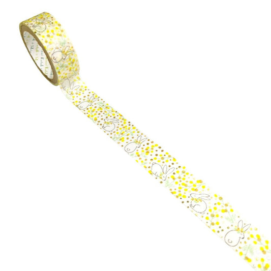 SEAL-DO Shinzi Katoh Washi Tape - Mimosa and Rabbit