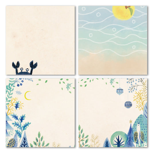 SEAL-DO Shinzi Katoh Sticky Notes - The Nighthawk Star / Yamanashi (Mountain Pear)