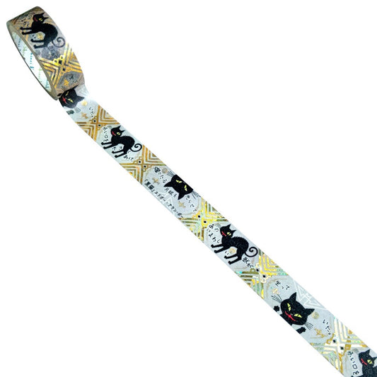 SEAL-DO Shinzi Katoh Washi Tape - Walking Through Literature - Black Cat - Edgar Allan Poe