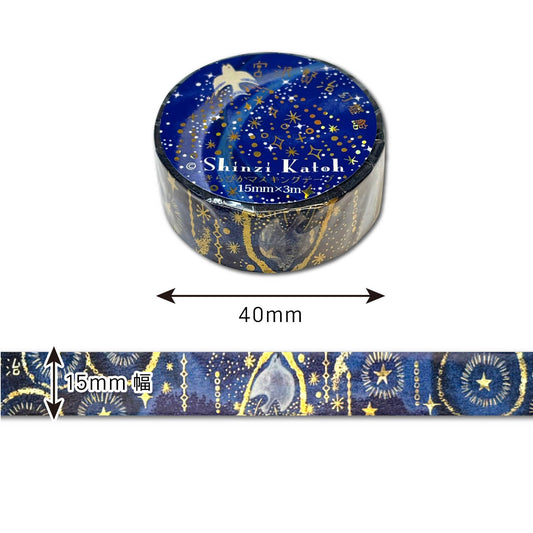 SEAL-DO Shinzi Katoh Washi Tape - Phantom Light Museum Series 2 - The Nighthawk Star