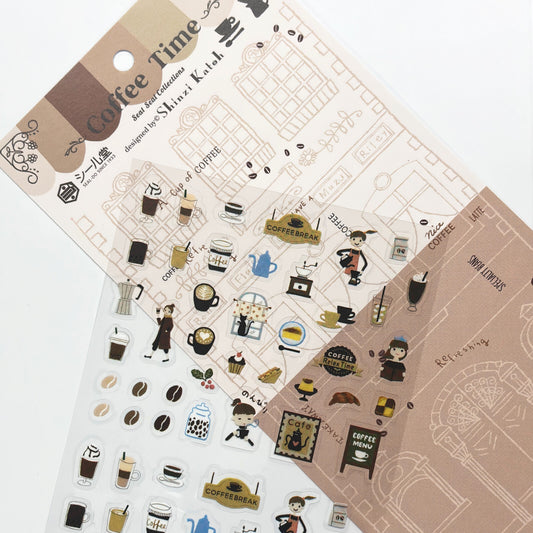 SEAL-DO Shinzi Katoh Planner Stickers - Coffee Time