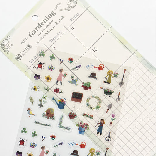 SEAL-DO Shinzi Katoh Planner Stickers - Gardening