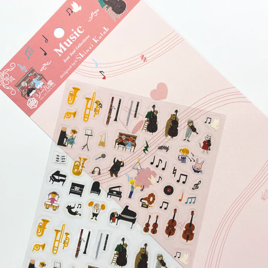 SEAL-DO Shinzi Katoh Planner Stickers - Music