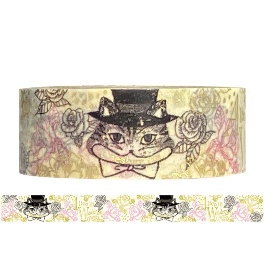 SEAL-DO Shinzi Katoh Washi Tape - Mysterious Alice - Cheshire Cat