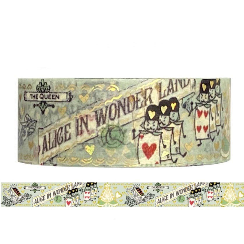 SEAL-DO Shinzi Katoh Washi Tape - Mysterious Alice - Queen of Hearts
