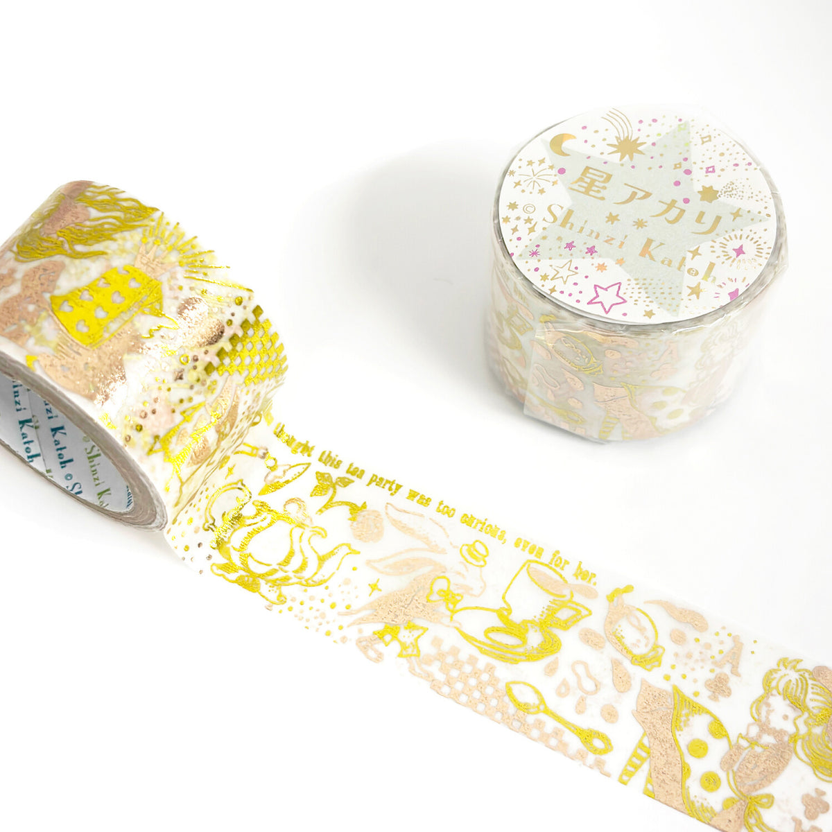 SEAL-DO Shinzi Katoh 27mm Wide Washi Tape - Starlight Series - Alice's Tea Party