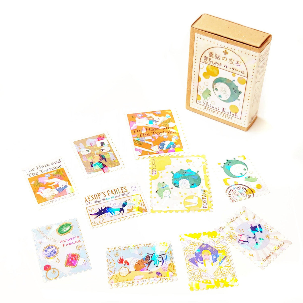 SEAL-DO Shinzi Katoh - Fairy Tales Flake Stickers - Aesop's Fables 2