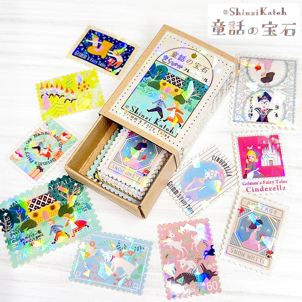 SEAL-DO Shinzi Katoh - Fairy Tales Flake Stickers - Grimm's Fairy Tales 1