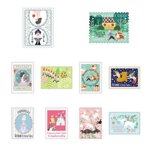 SEAL-DO Shinzi Katoh - Fairy Tales Flake Stickers - Grimm's Fairy Tales 1