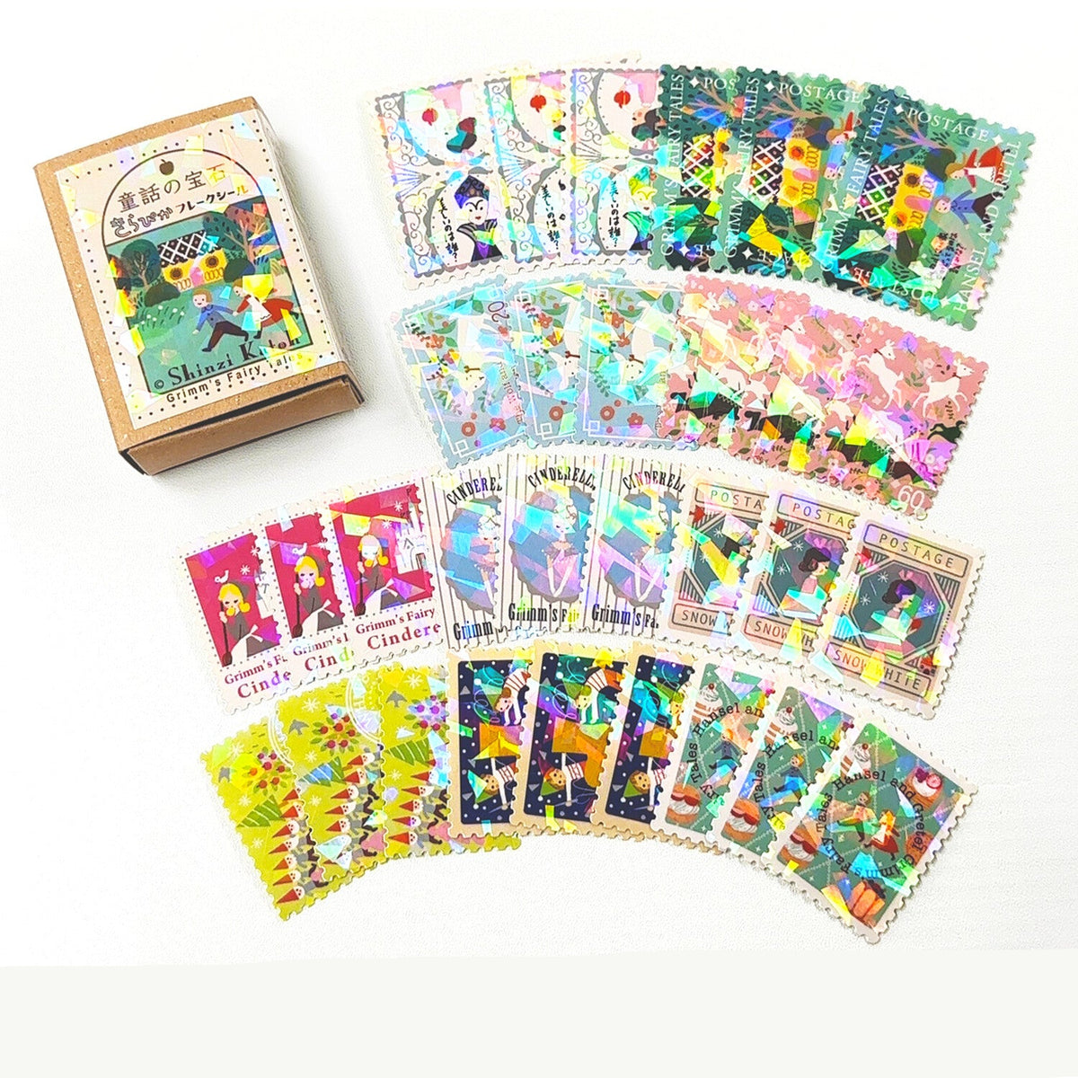 SEAL-DO Shinzi Katoh - Fairy Tales Flake Stickers - Grimm's Fairy Tales 1