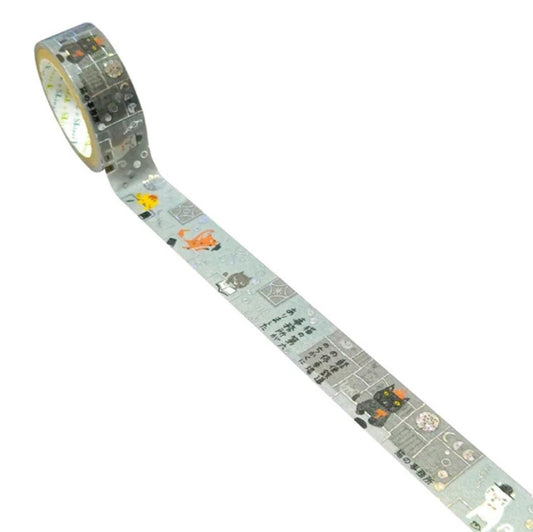 SEAL-DO Shinzi Katoh Washi Tape - Phantom Light Museum Series 1 - Cat's Office 2