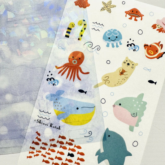 SEAL-DO Shinzi Katoh Holographic Stickers - Sea Creatures