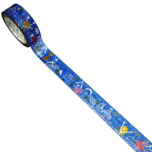 SEAL-DO Shinzi Katoh Washi Tape - Grimm's Fairy Tales - The Silver Star Coins