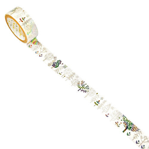 SEAL-DO Shinzi Katoh Washi Tape - Rainbow Foil - Trees