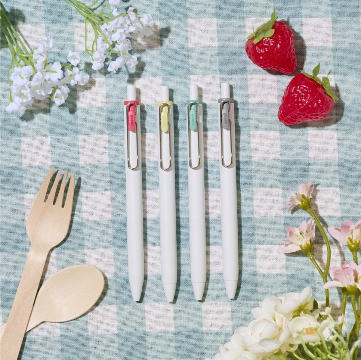 Uni-Ball One - Picnic Edition - Limited Edition Gel Pens - .38 Set of Four