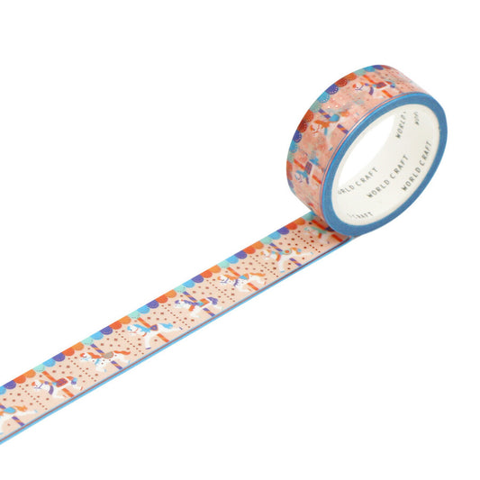 World Craft - Foil-Stamped Washi Tape - Merry-Go-Round