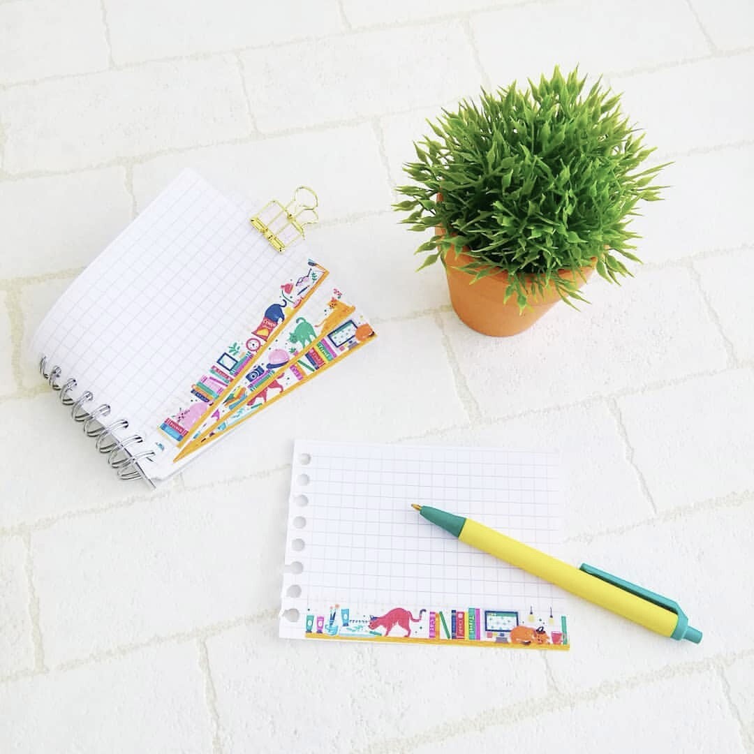 World Craft - Foil-Stamped Washi Tape - Cat