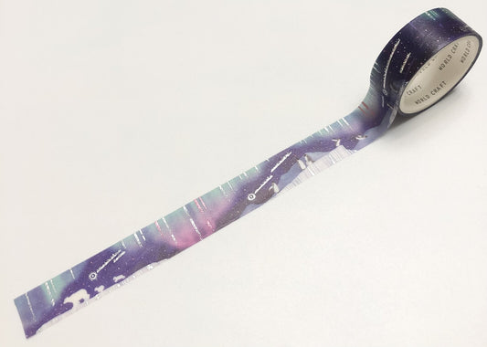 World Craft - Foil-Stamped Washi Tape - Starry Sky