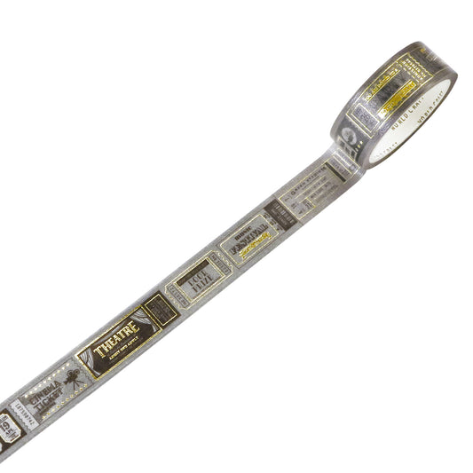 World Craft - Foil-Stamped Washi Tape - Tickets