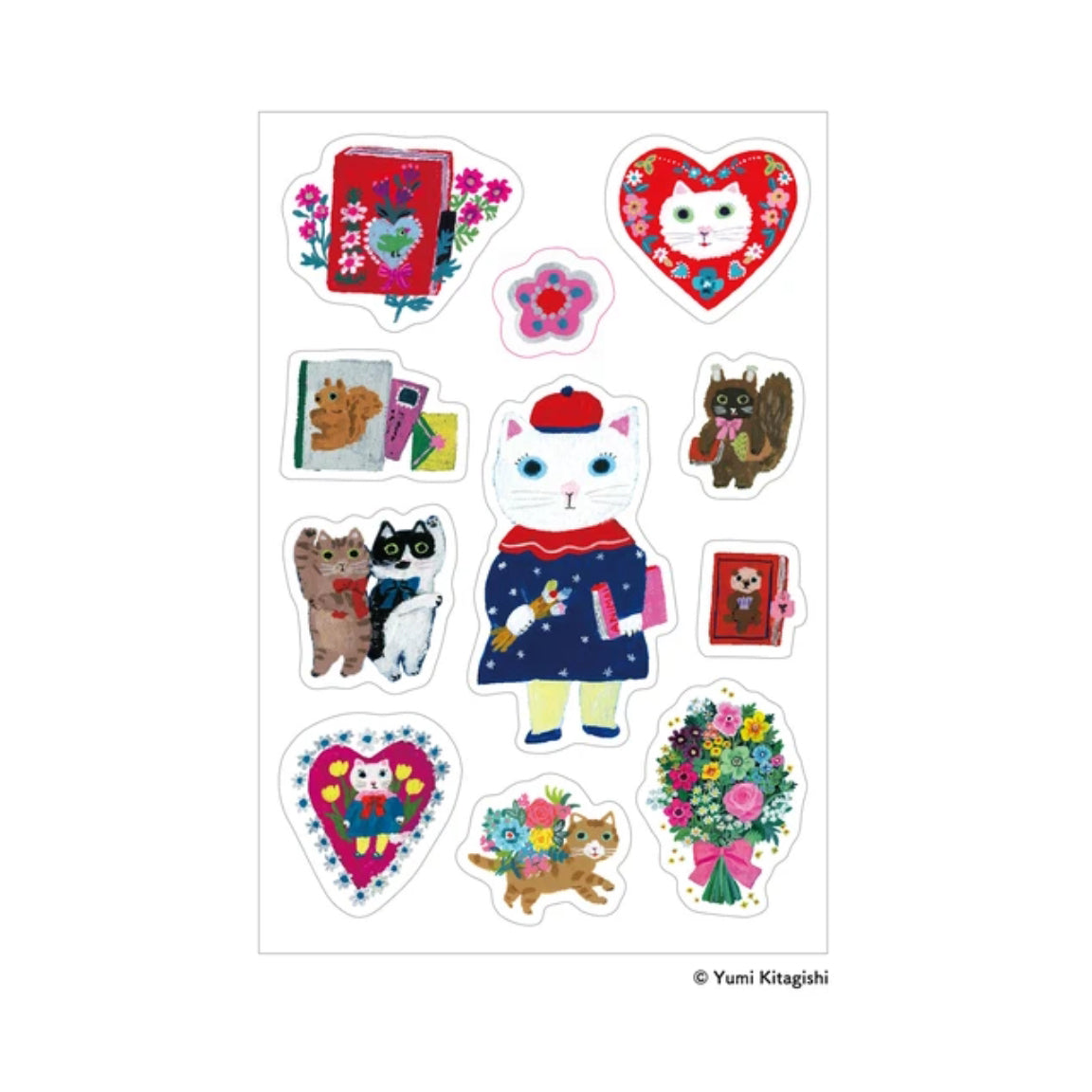 Sanby - Yumi Kitagishi Collaboration - Multi-Stickers - Art Time