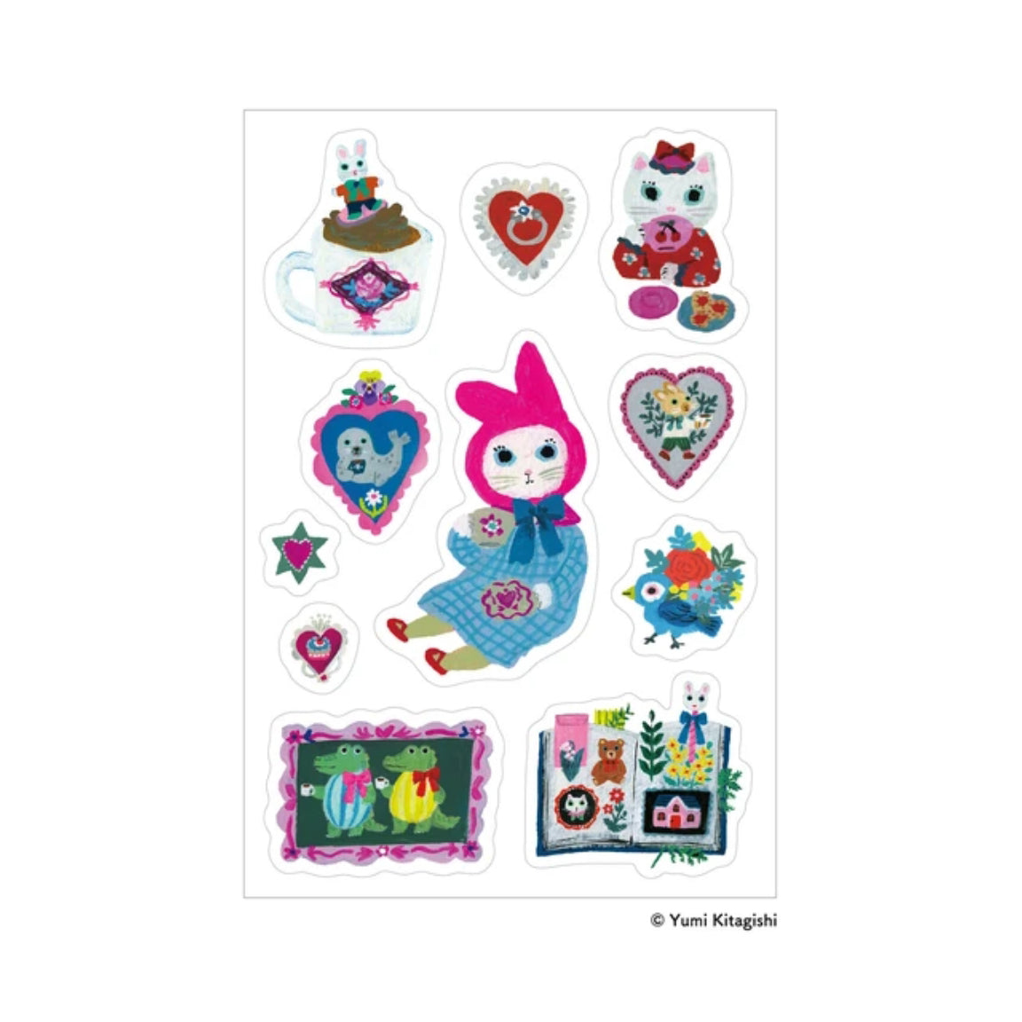 Sanby x Yumi Kitagishi Collaboration - Multi-Stickers - Tea Time