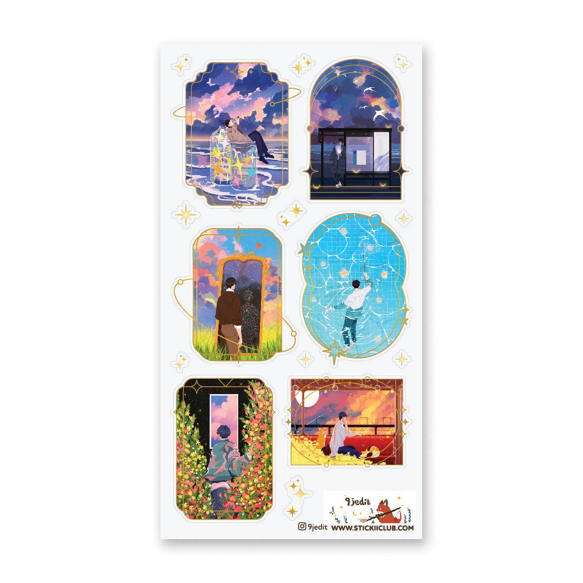 STICKII - Sticker Sheet - 9jedit - Beyond the Stars 1