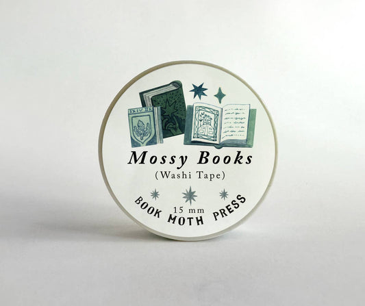 Book Moth Press - Washi Tape - Mossy Books