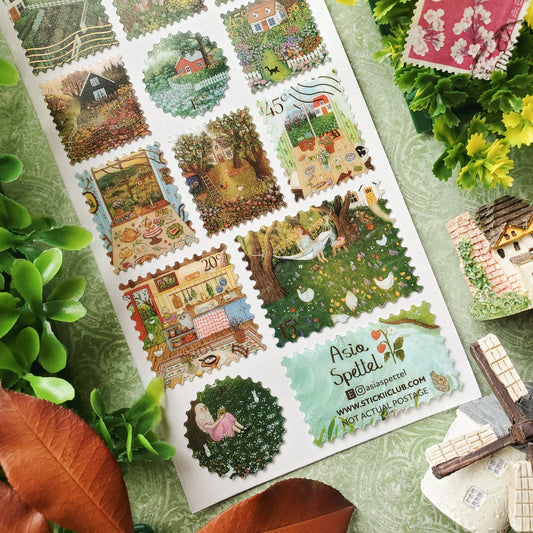 STICKII - Sticker sheet - Asia Spettel - Blooming Countryside