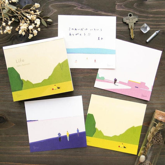 Cozyca - Block Memo Pad - Taku Bannai - Life