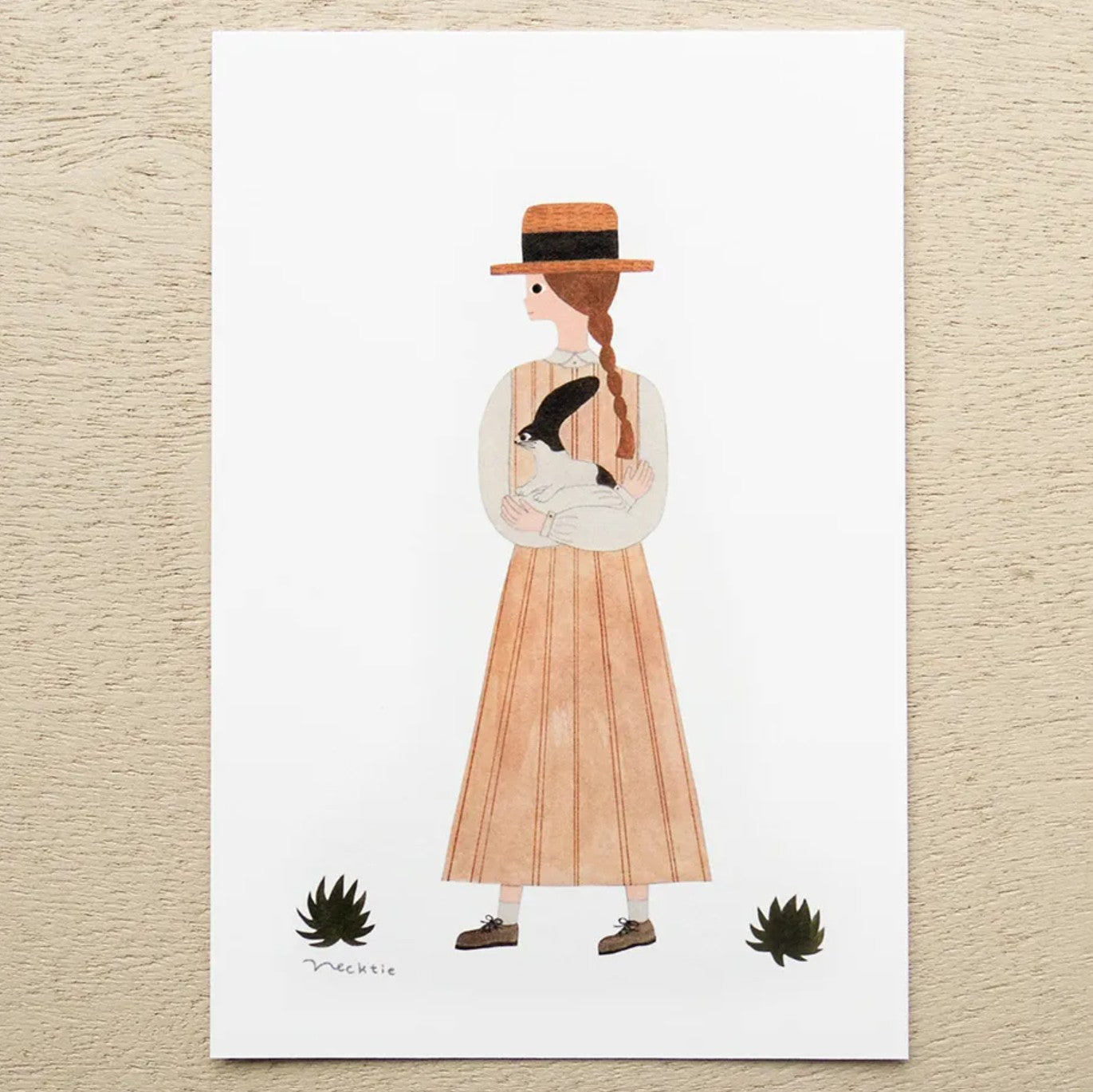 Cozyca - Postcard Book - Necktie - Rabbit Guitar