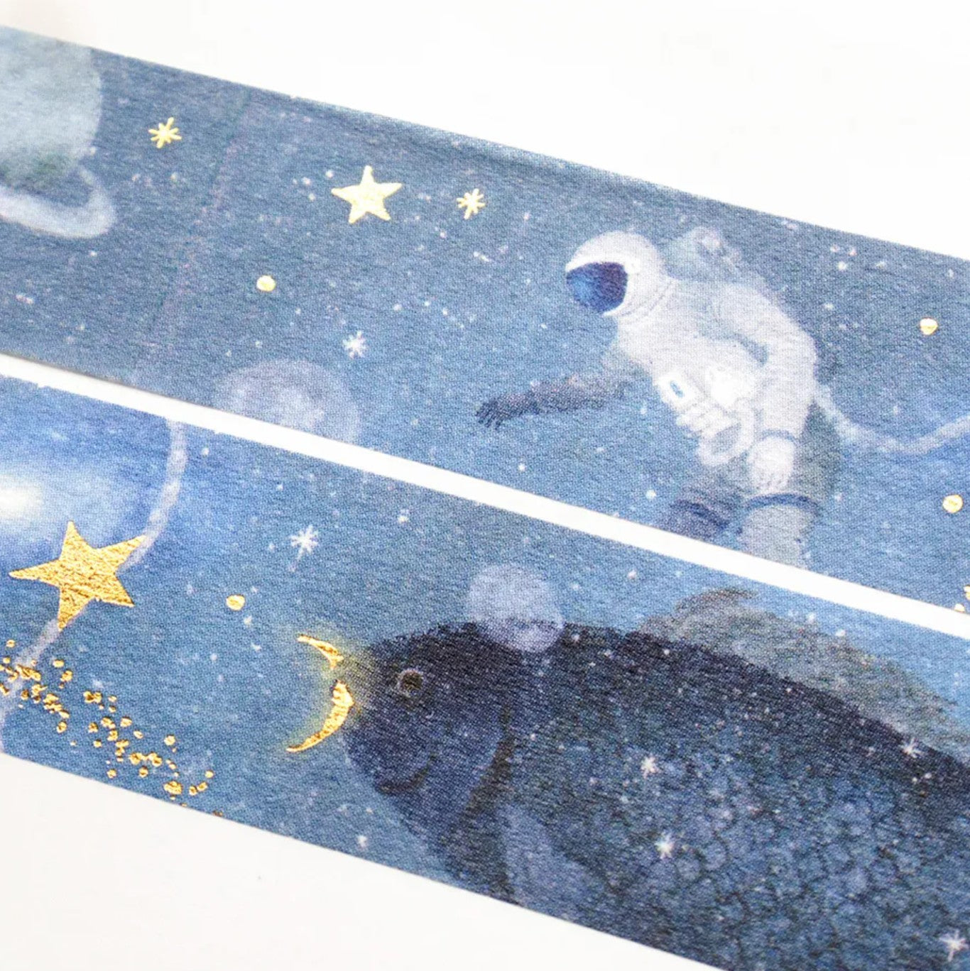 Cozyca - Foil-Stamped Washi Tape - Akira Kusaka - Deep Blue