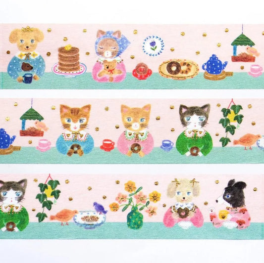 Cozyca - Foil-Stamped Washi Tape - Aiko Fukawa - Snack Time