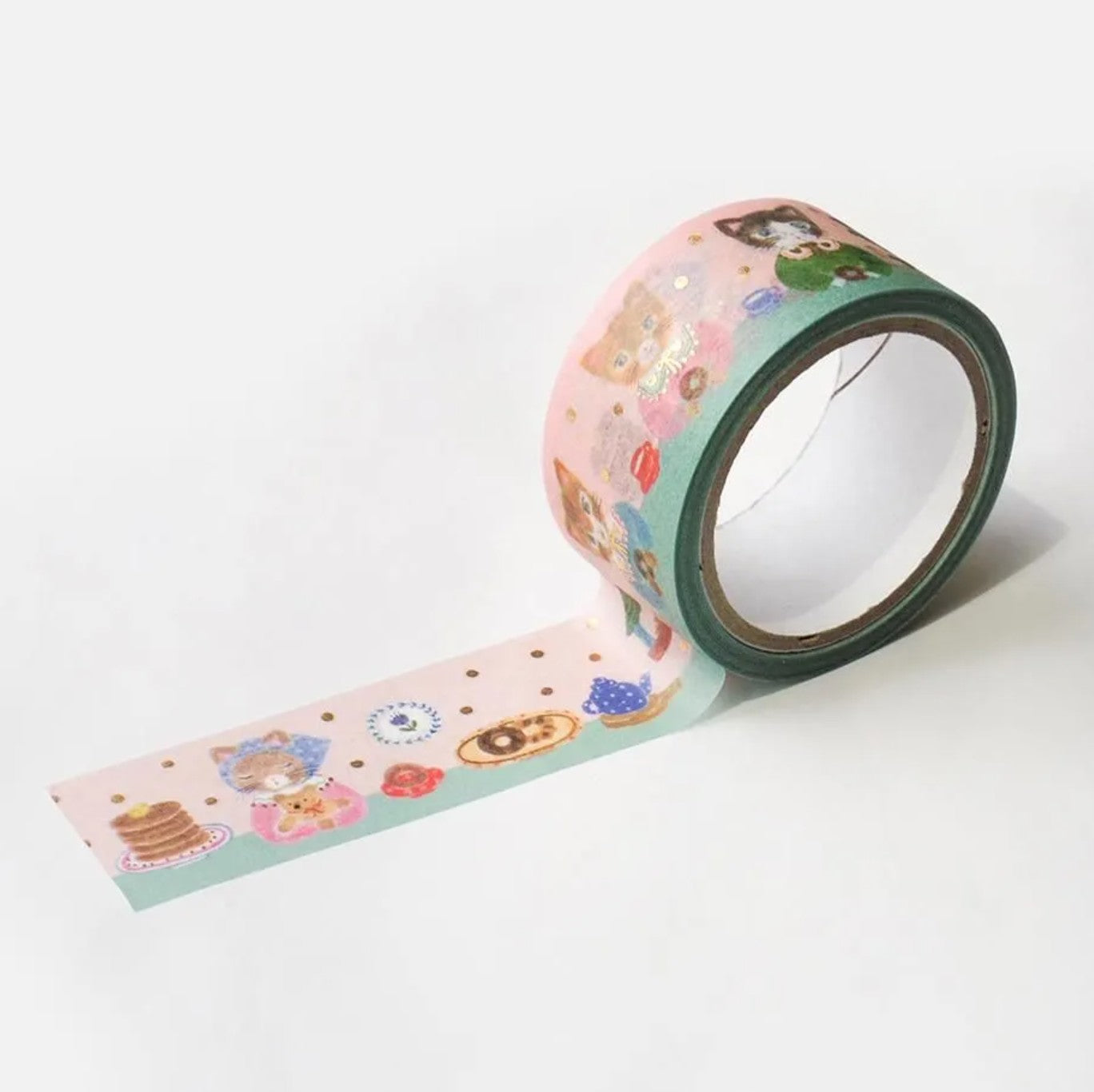 Cozyca - Foil-Stamped Washi Tape - Aiko Fukawa - Snack Time