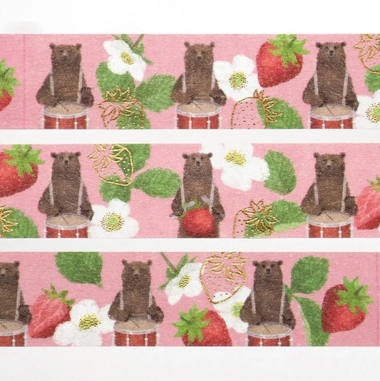 Cozyca - Foil-Stamped Washi Tape - Akira Kusaka - Sweet Beat