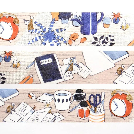 Cozyca - Foil-Stamped Washi Tape - Sayuri Fujimaki - On the Desk