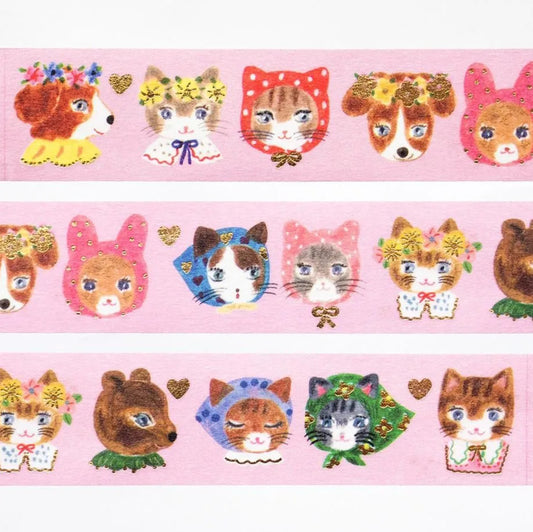 Cozyca - Foil-Stamped Washi Tape - Aiko Fukawa - Niko Niko